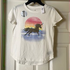 NWT Gap Kids Flip Sequin Unicorn T Shirt